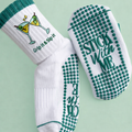 Grip It & Sip It Martini Grip Socks